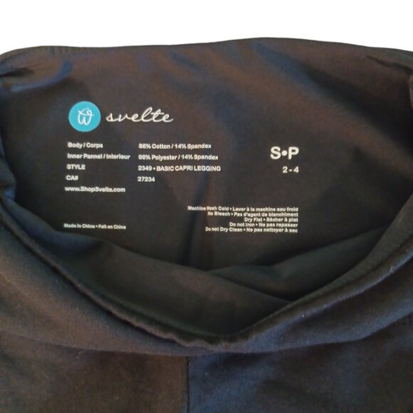 NEW WITH TAGS! Svelte Tummy Control - 4 way stretch spandex capris (4485 - Picture 3 of 7